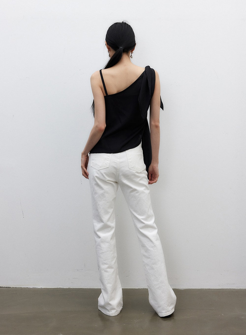 Unbalanced Wrapped Blouse IY326