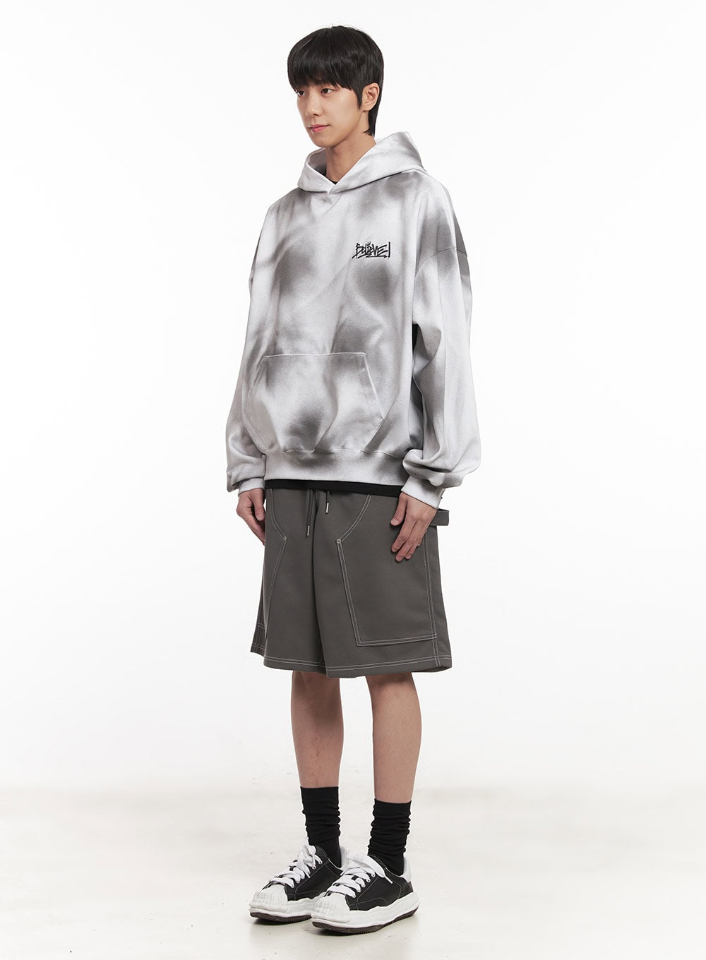 Men's Washed Oversized Hoodie IM519