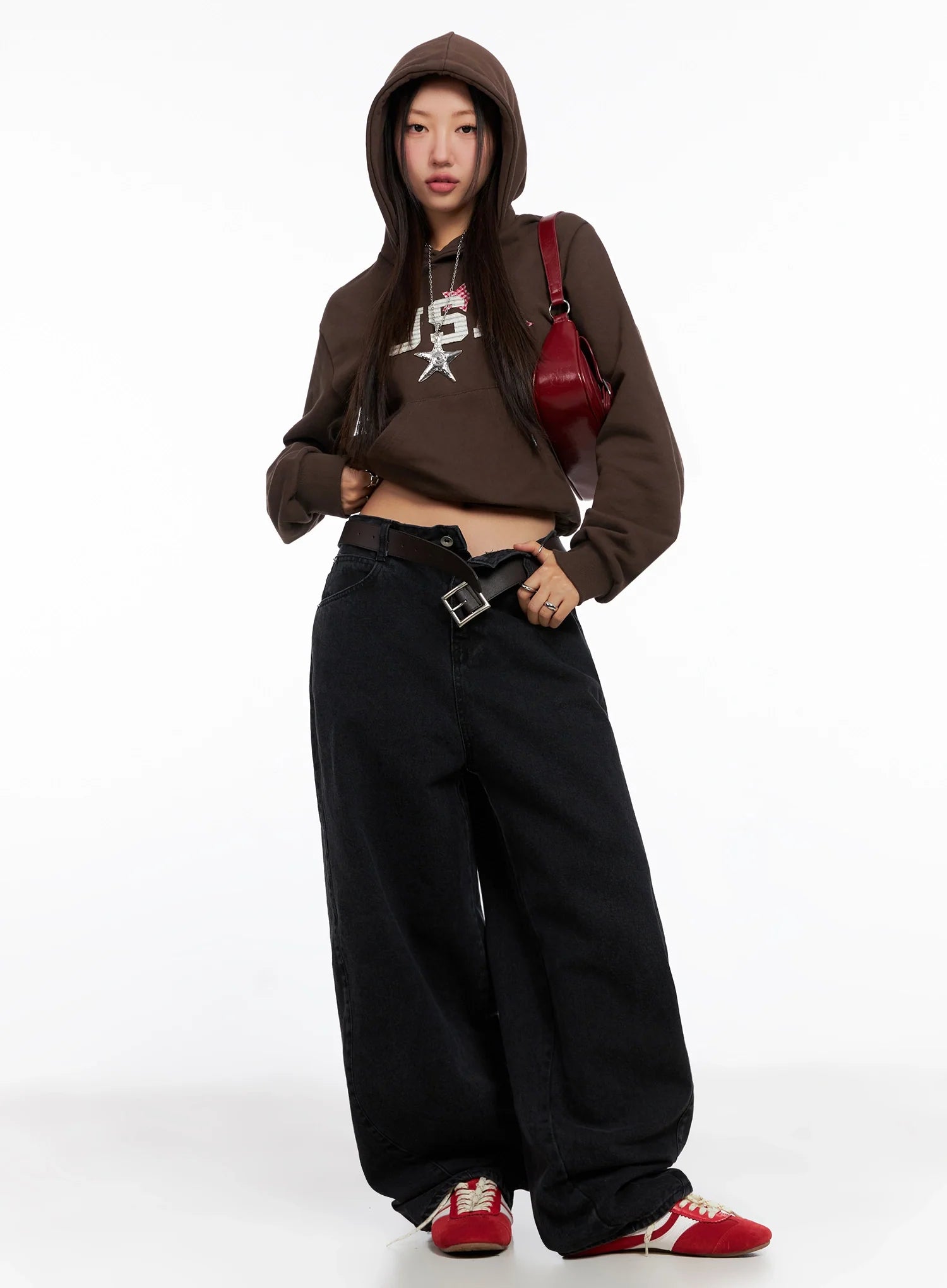 Sunwoo Embroidered Wide Leg Jeans IG528