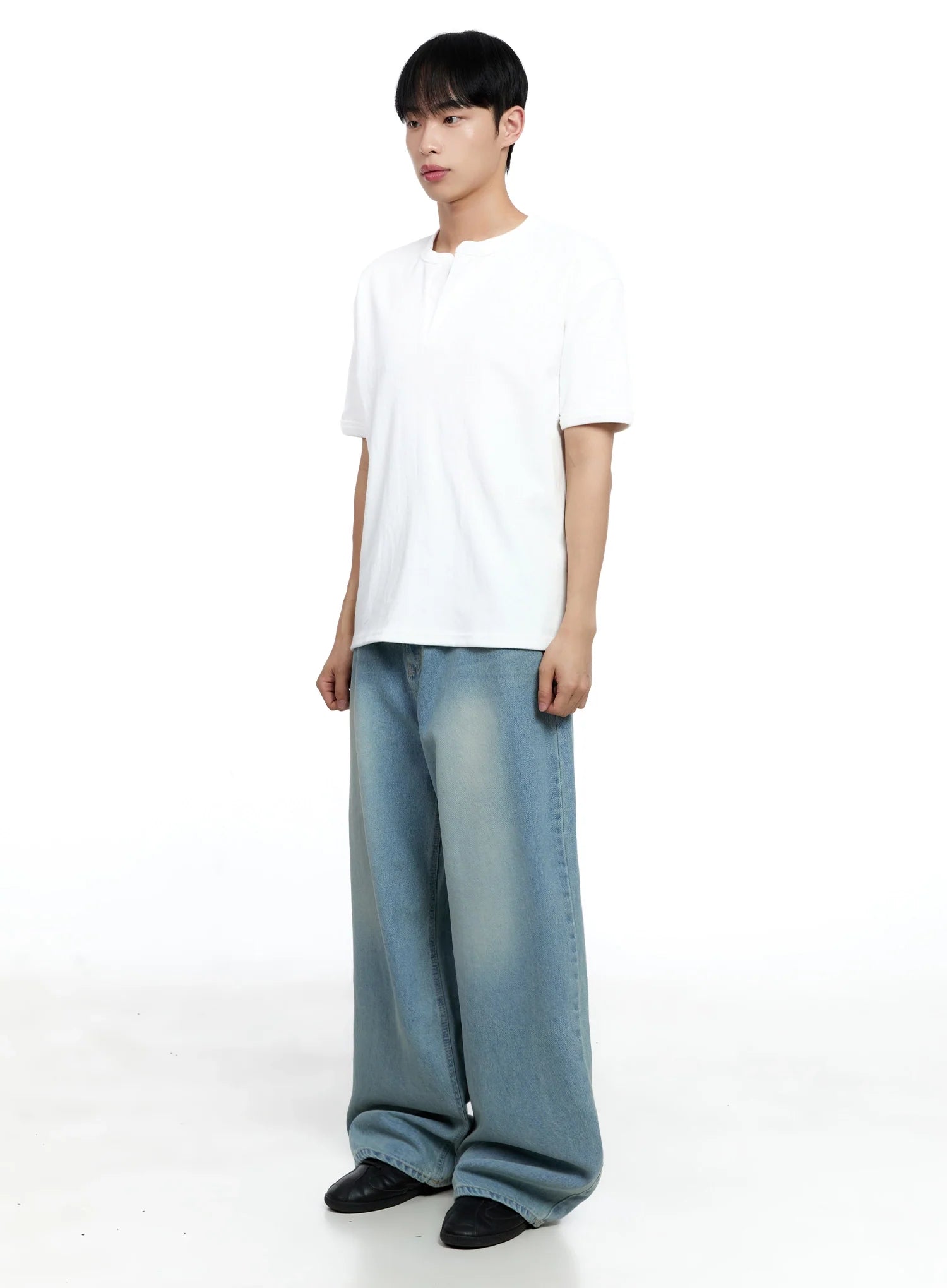 Men's Cotton Henley Tee IG520