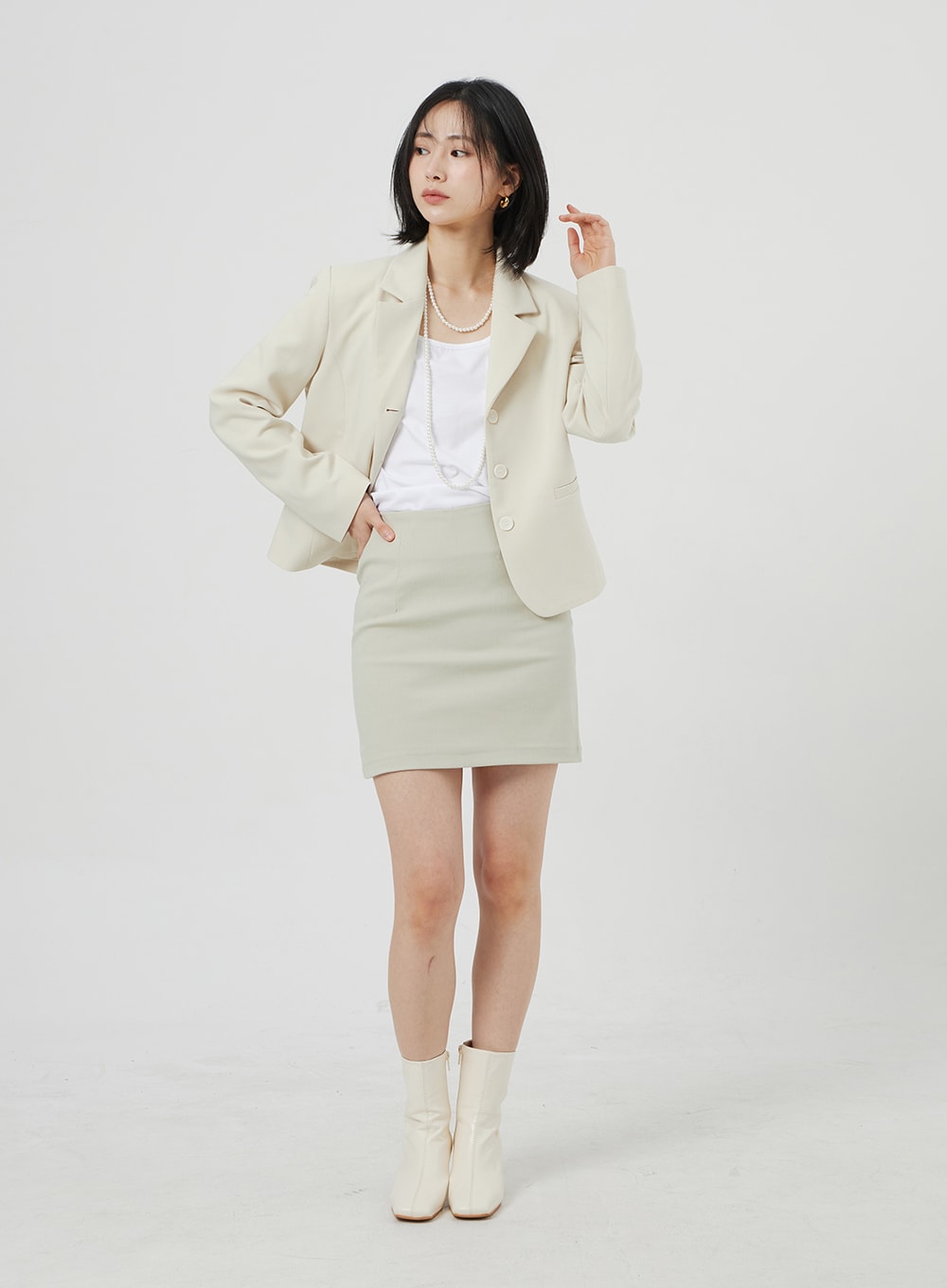 Button Blazer Jacket OM306