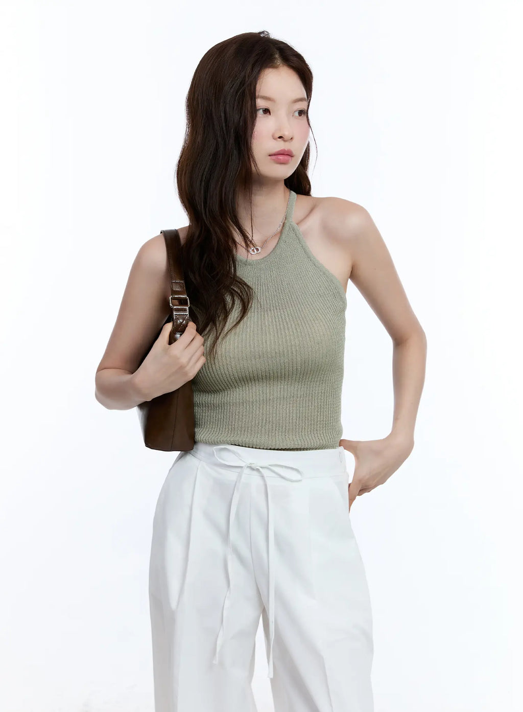 Linen Halter Top CU513