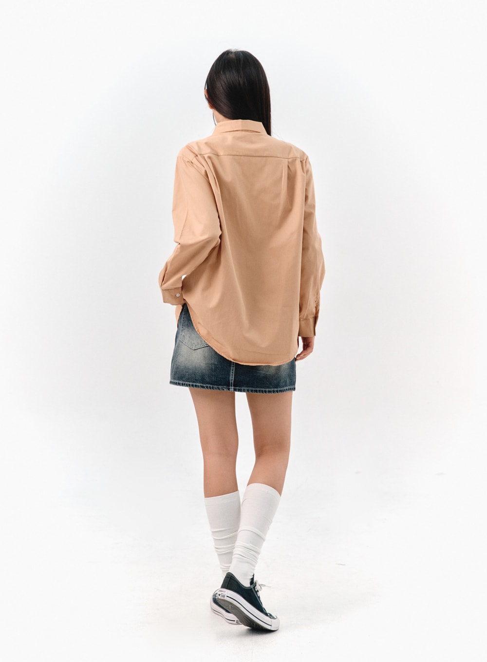 Solid Cotton Collar Shirt IS301