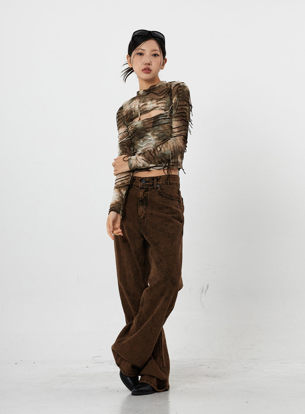 Washing Wide Jeans Unisex CS21