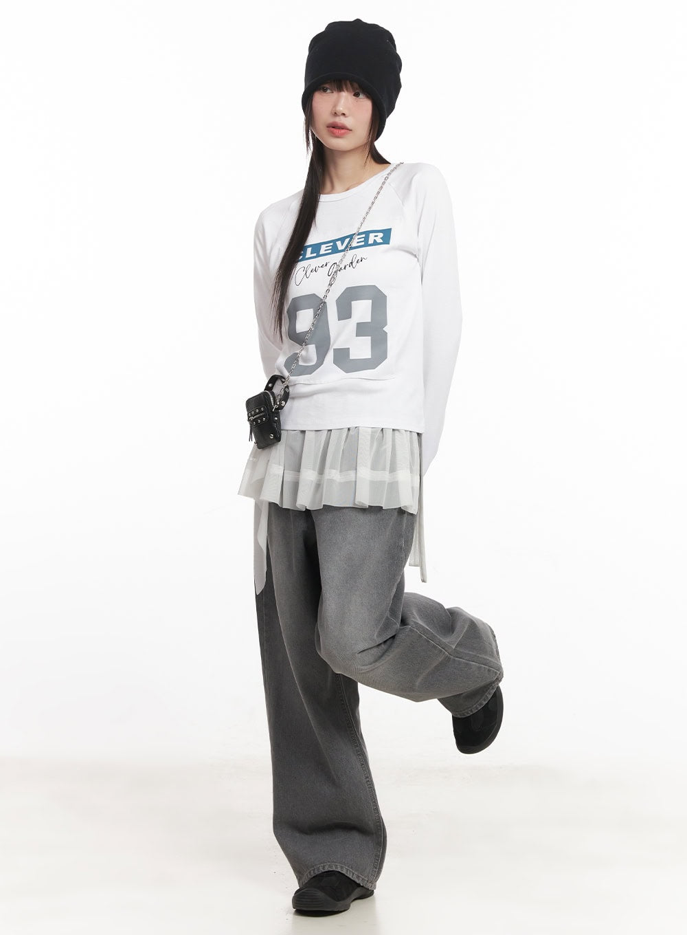"93" Graphic Long Sleeve Top CM520