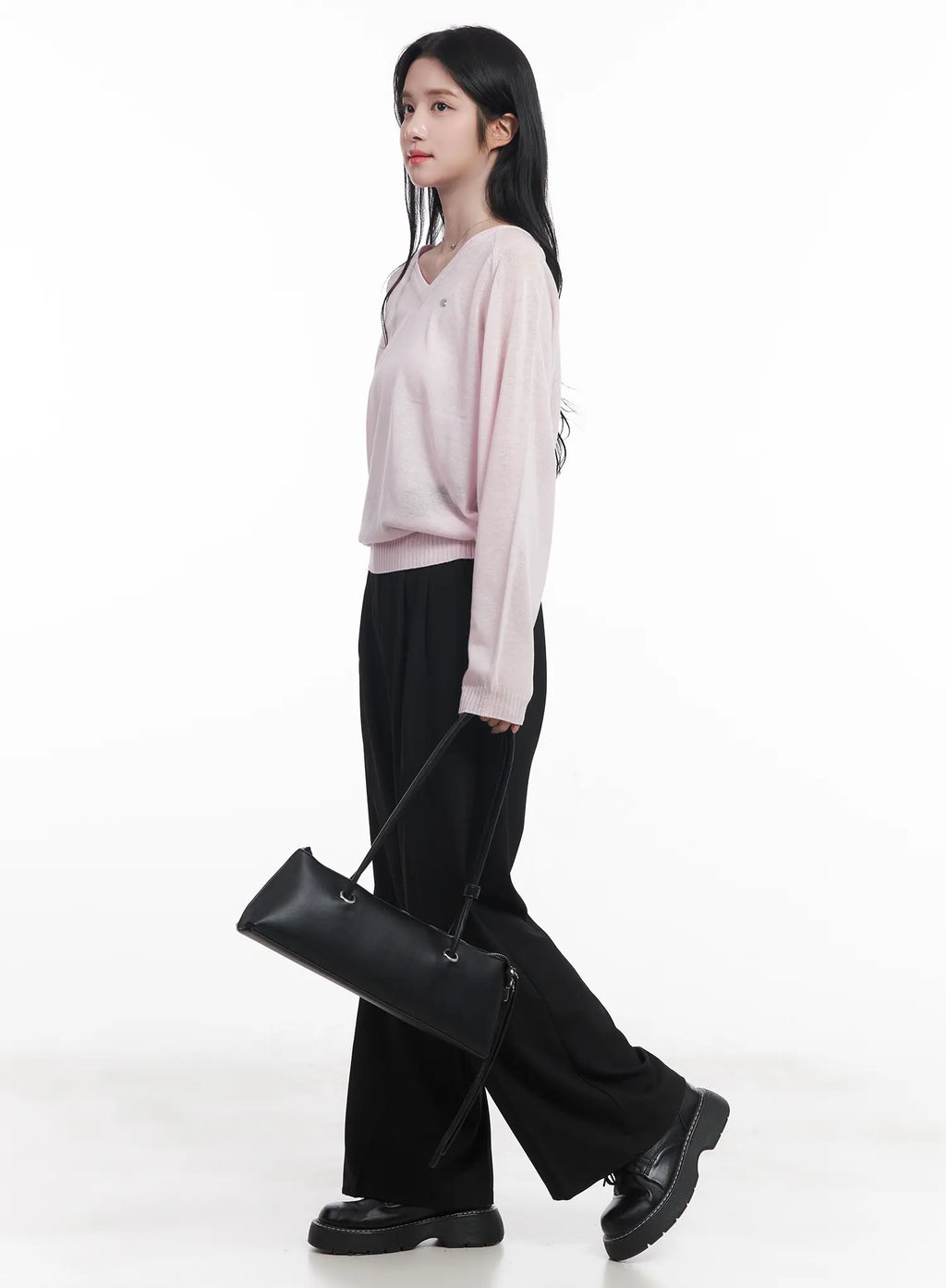 Pintuck Tailored Slacks CU523