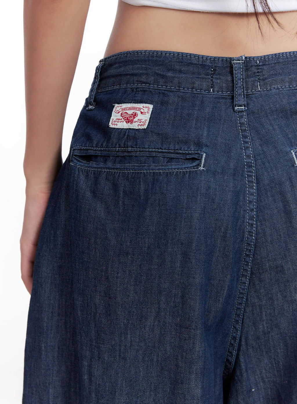 Sophia Raw-Wash Wide Jeans CL518