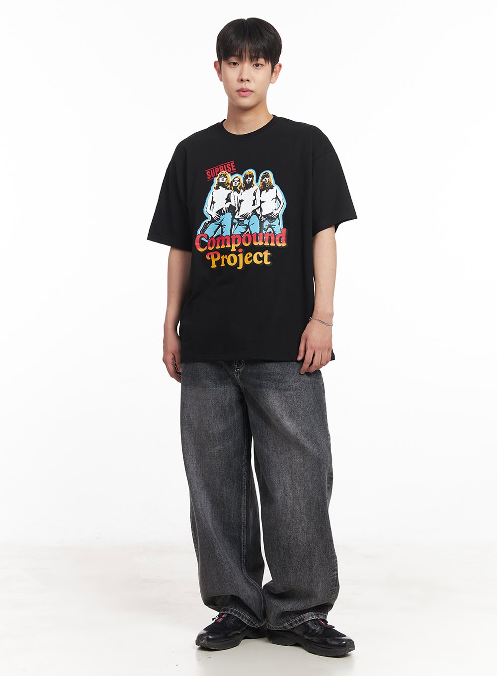 Men's Compound Graphic Oversize T-Shirt IA525
