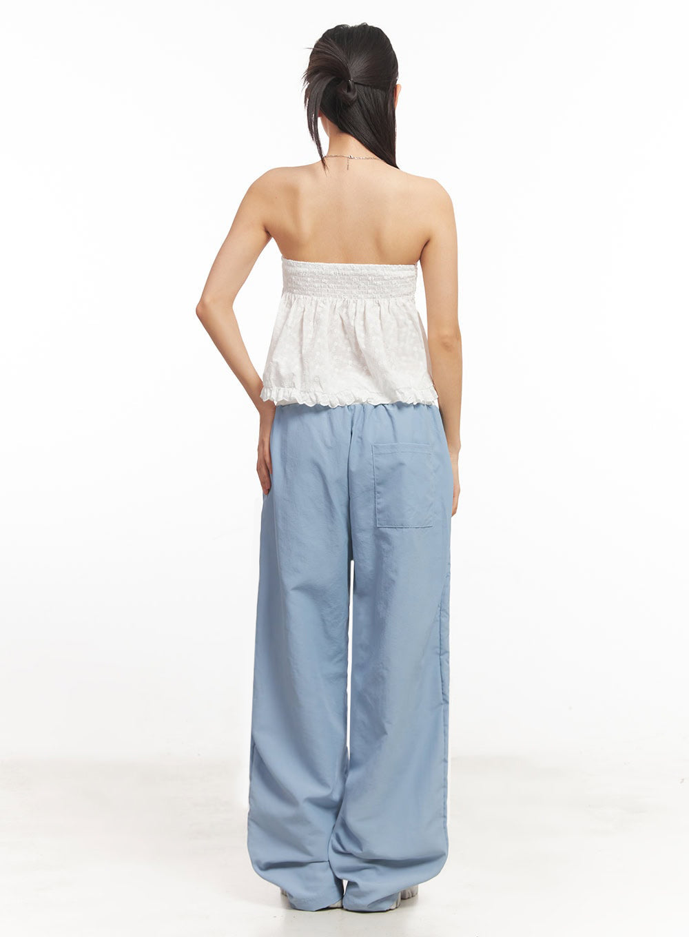 Striped Nylon Track Pants IA525