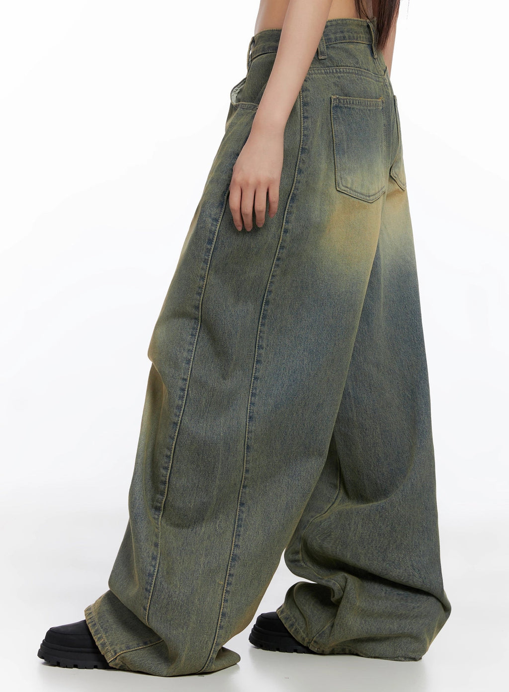Milana Vintage Washed Baggy Jeans IS525