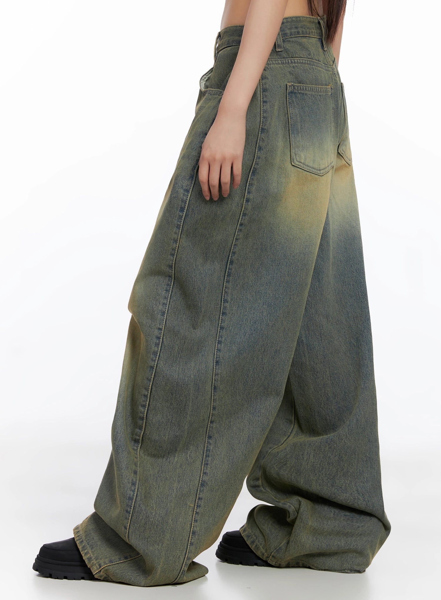 Milana Vintage Washed Baggy Jeans IS525