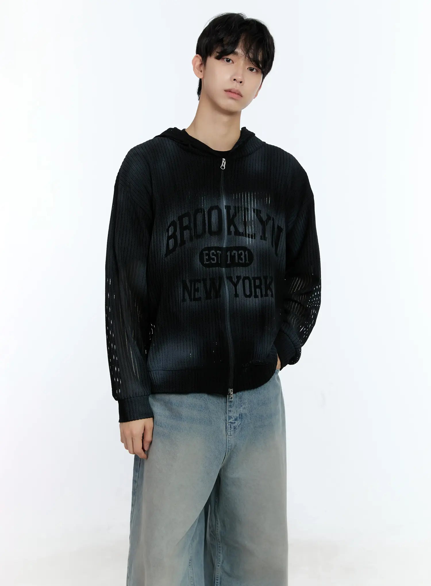 Men's Mesh Zip-Up Jacket IG501