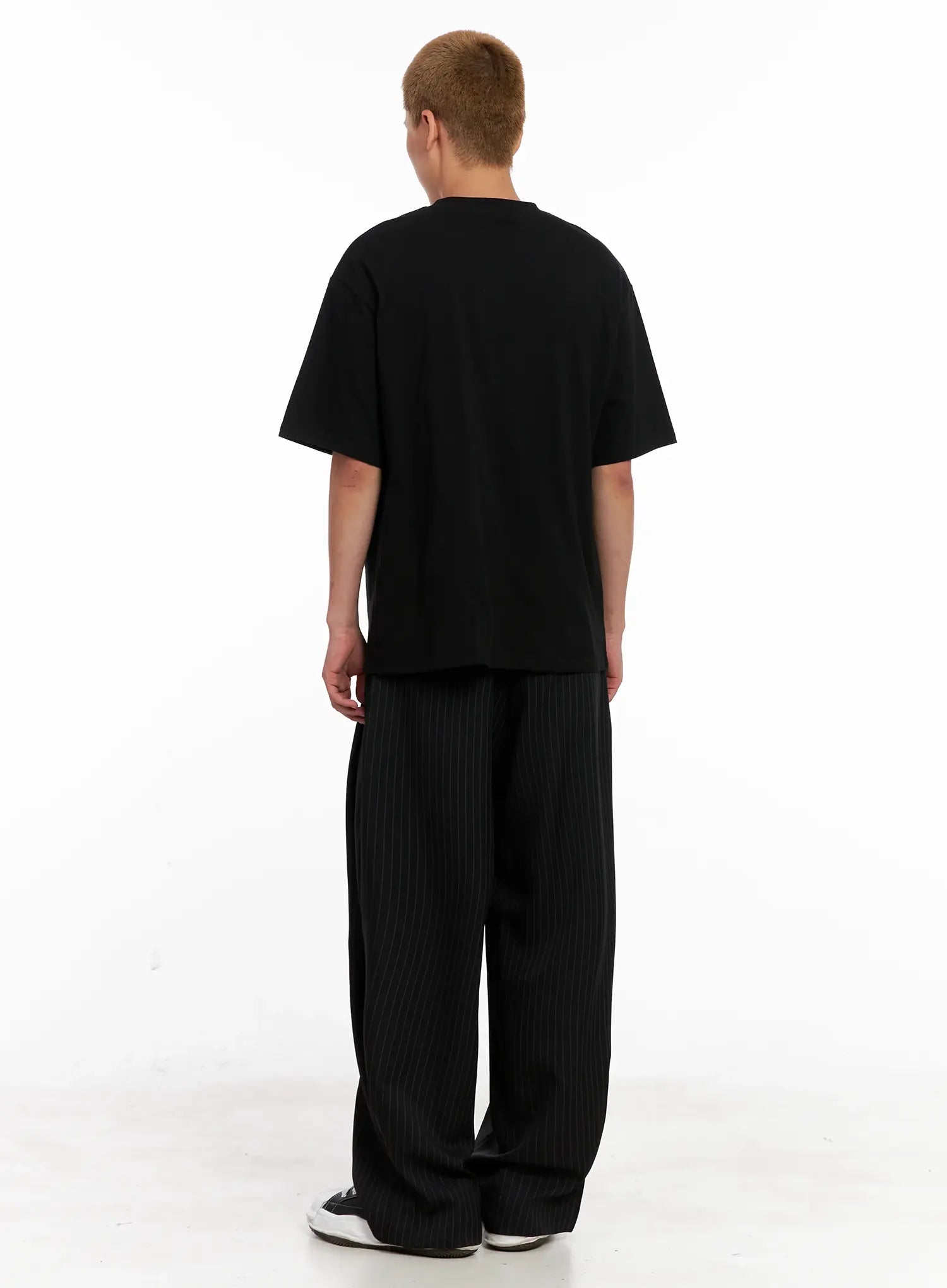 Men's Striped Relaxed-Fit Slacks IL521