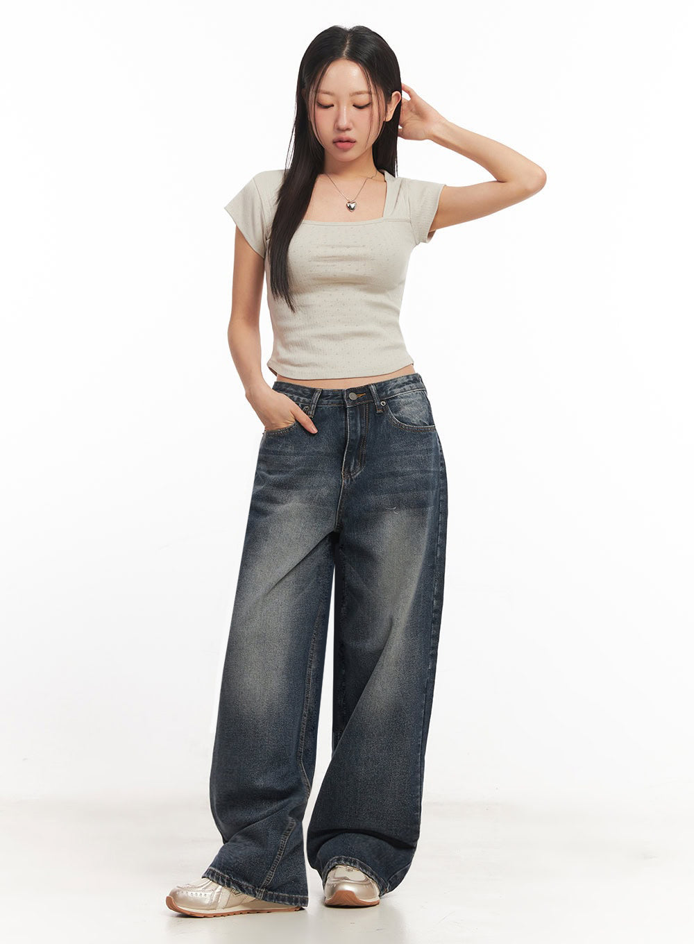 Essential Square-Neck Crop Top IA524