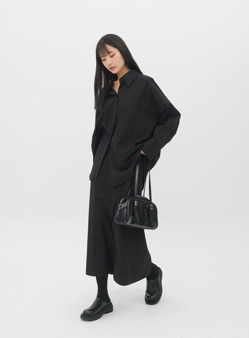 Maxi Shirt with Waist Strap J21