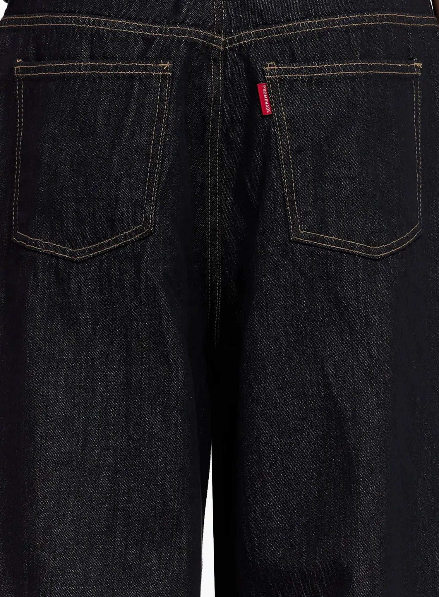 Men's Dark Denim Baggy Jeans IL516