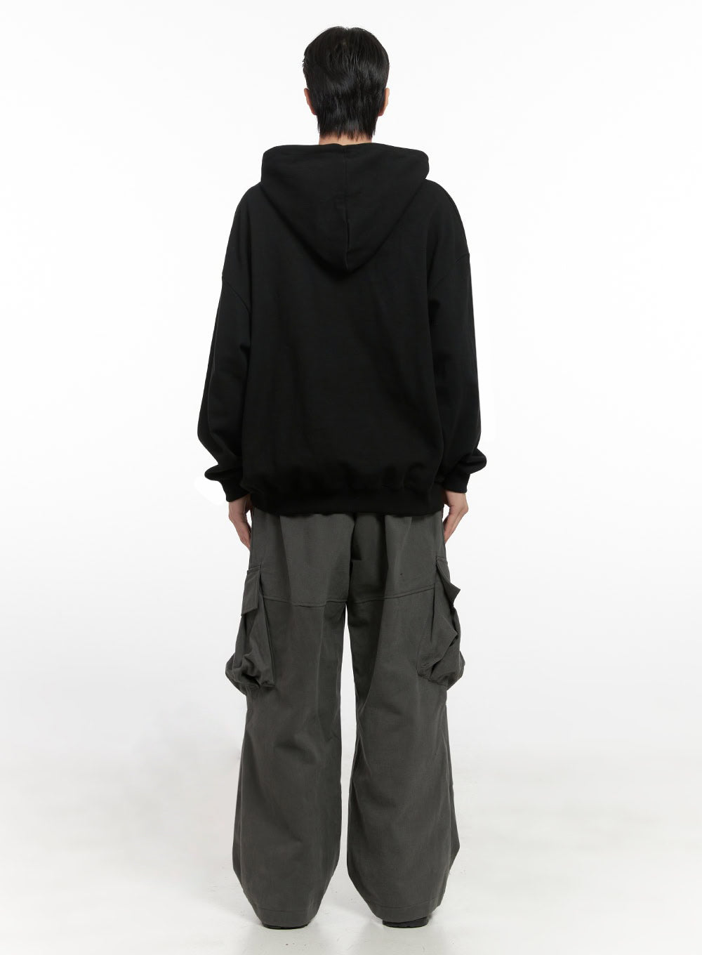 Men's Warm Wide-Fit Cargo Pants ID406