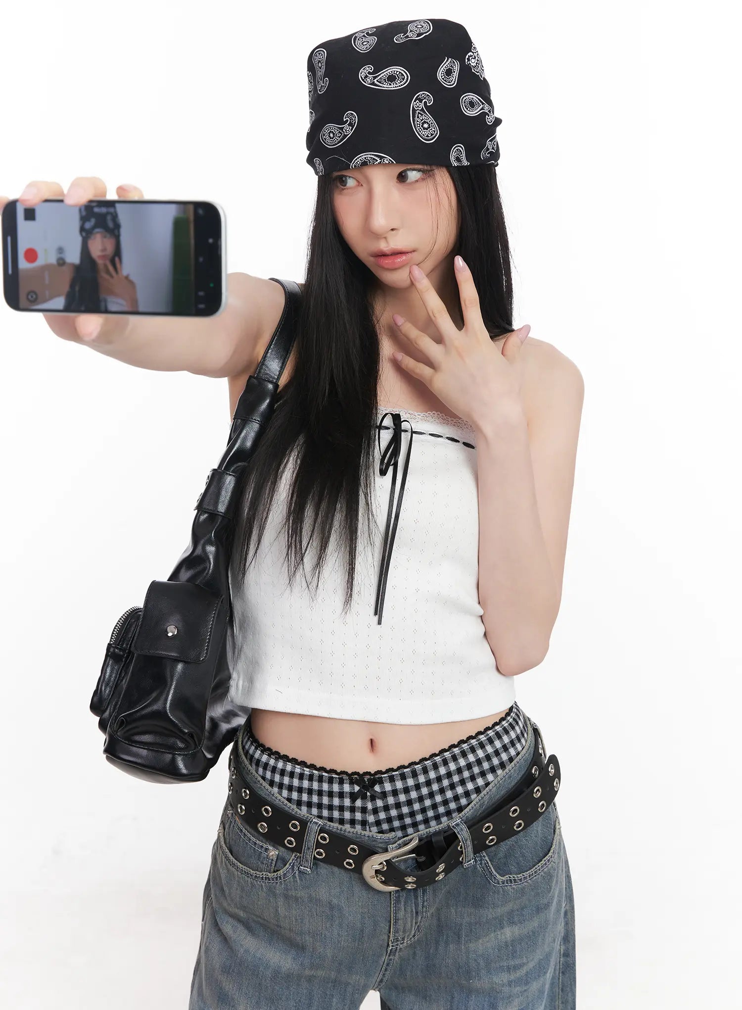 Lace Ribbon Tube Top CU510