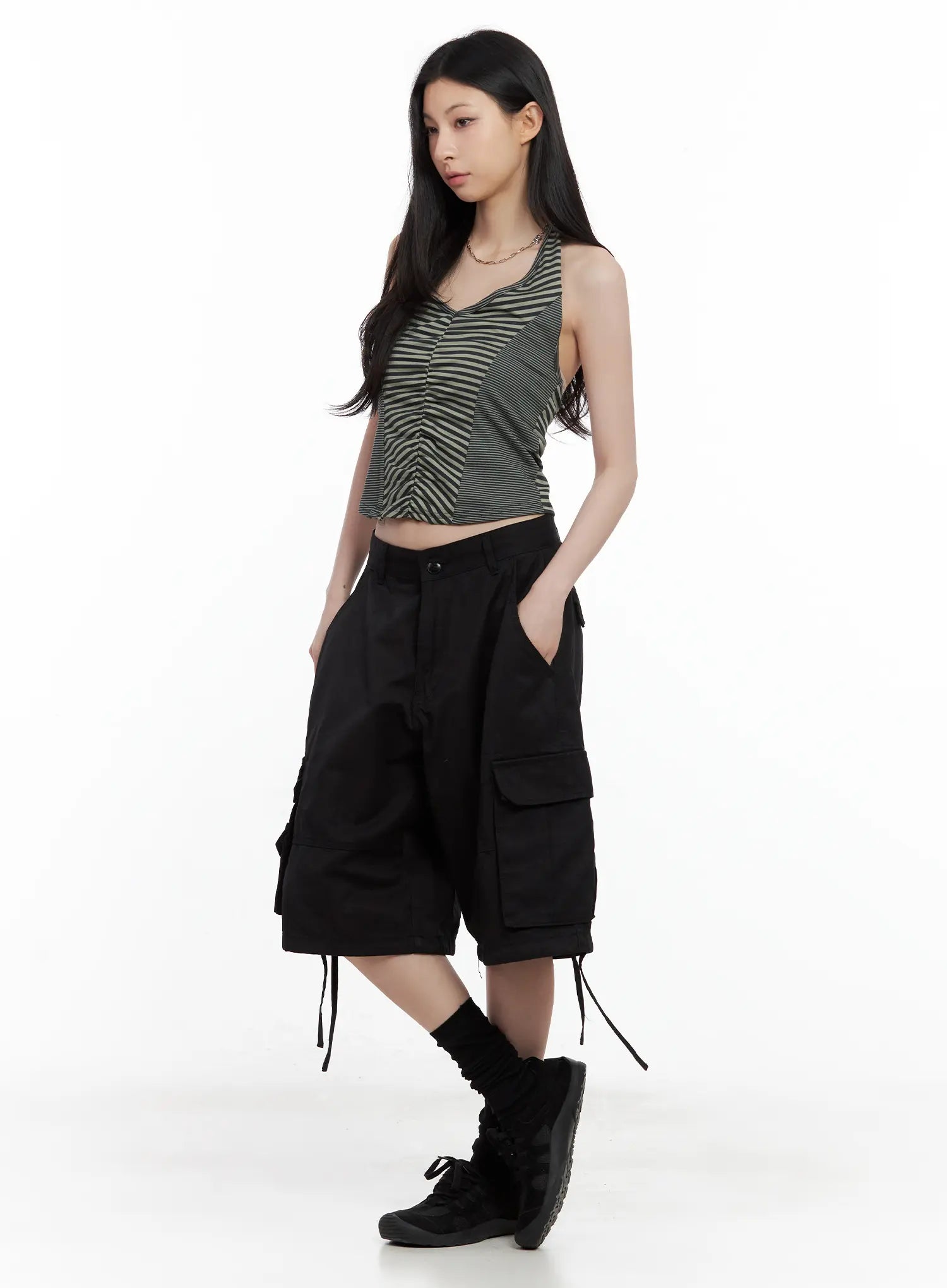 Ghost Utility Cargo Bermuda Pants CU530