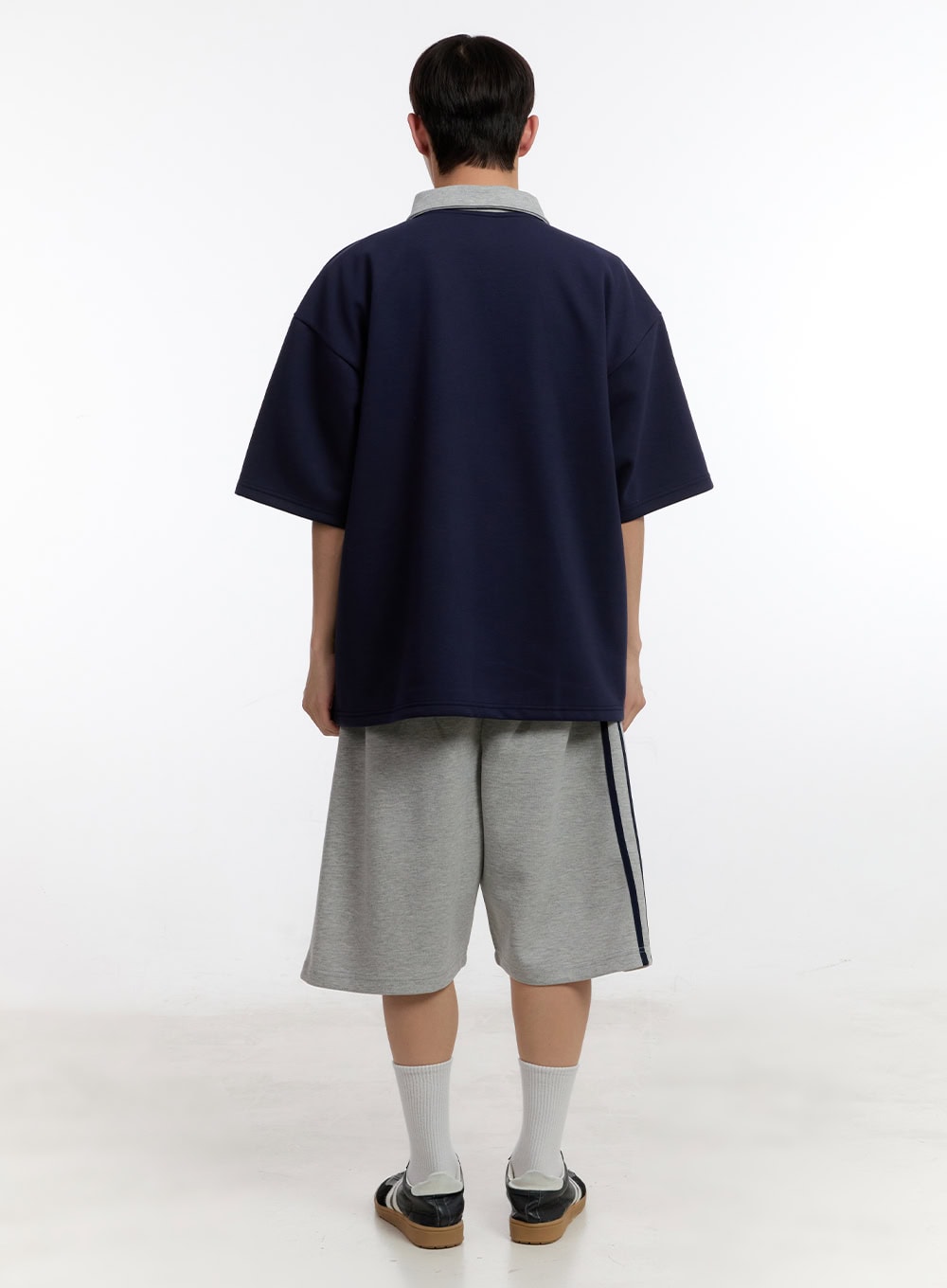 Men's Graphic Wide-Fit Sweat Shorts IA504