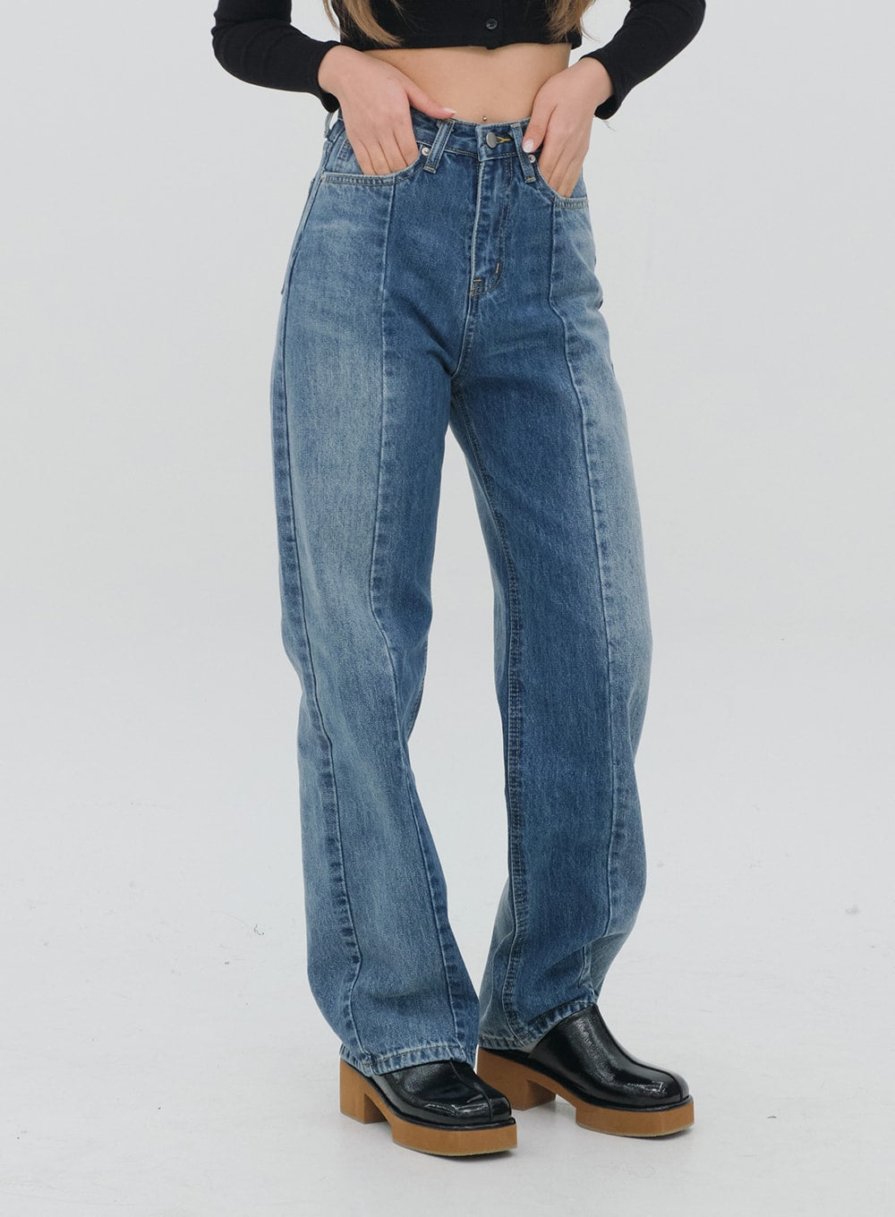 Colorblock Two Tone pants F28