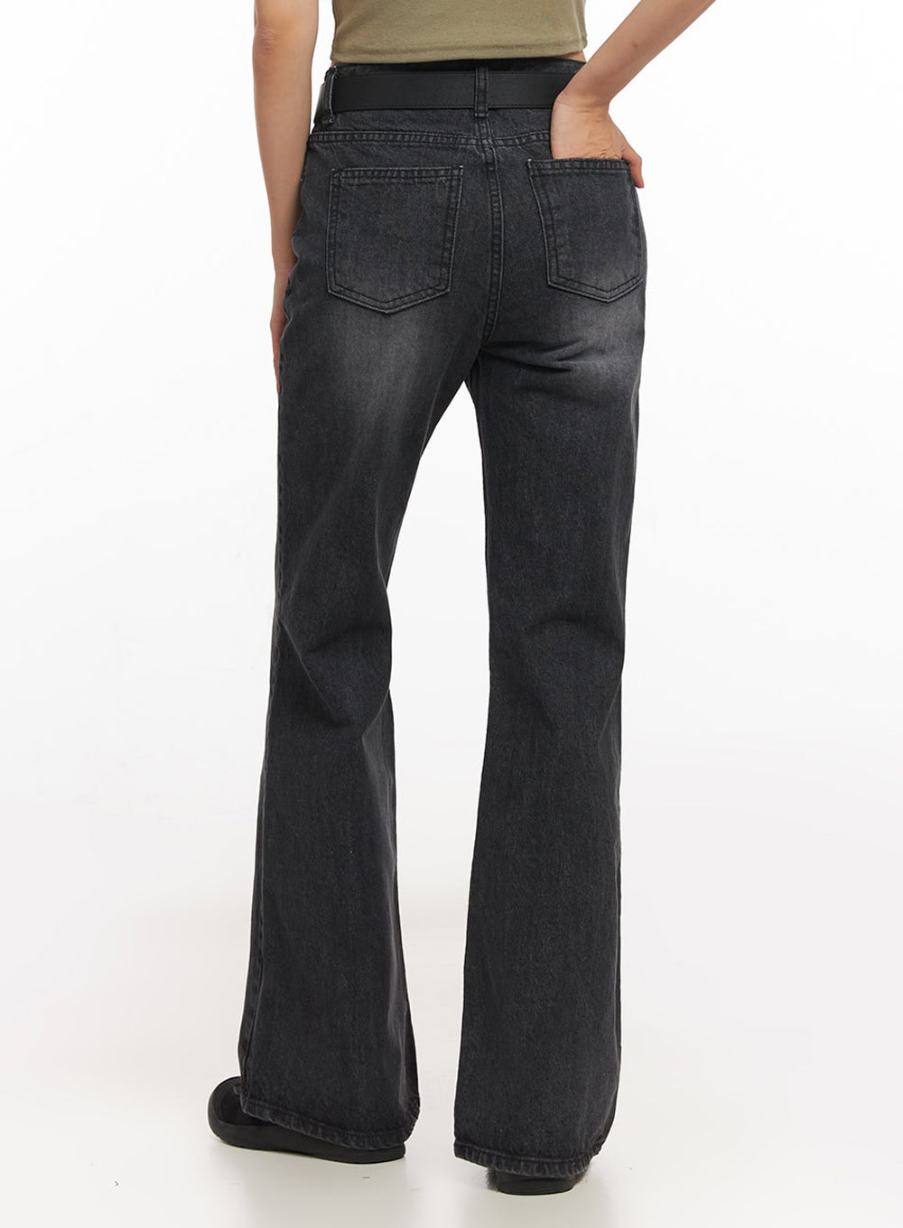 Joanna Washed Flared Jeans IA504