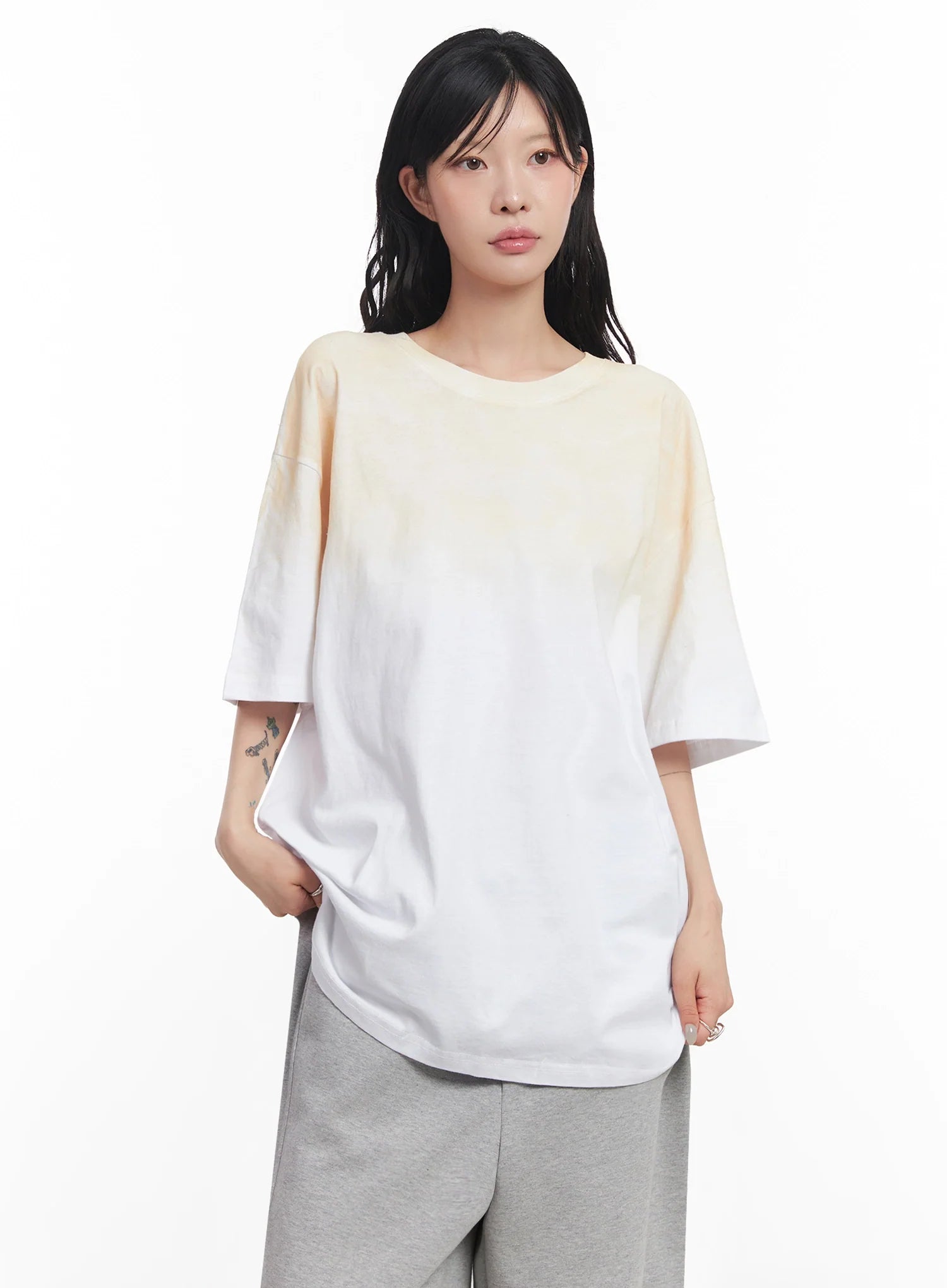 Oversized Gradient Fade T-Shirt IC503