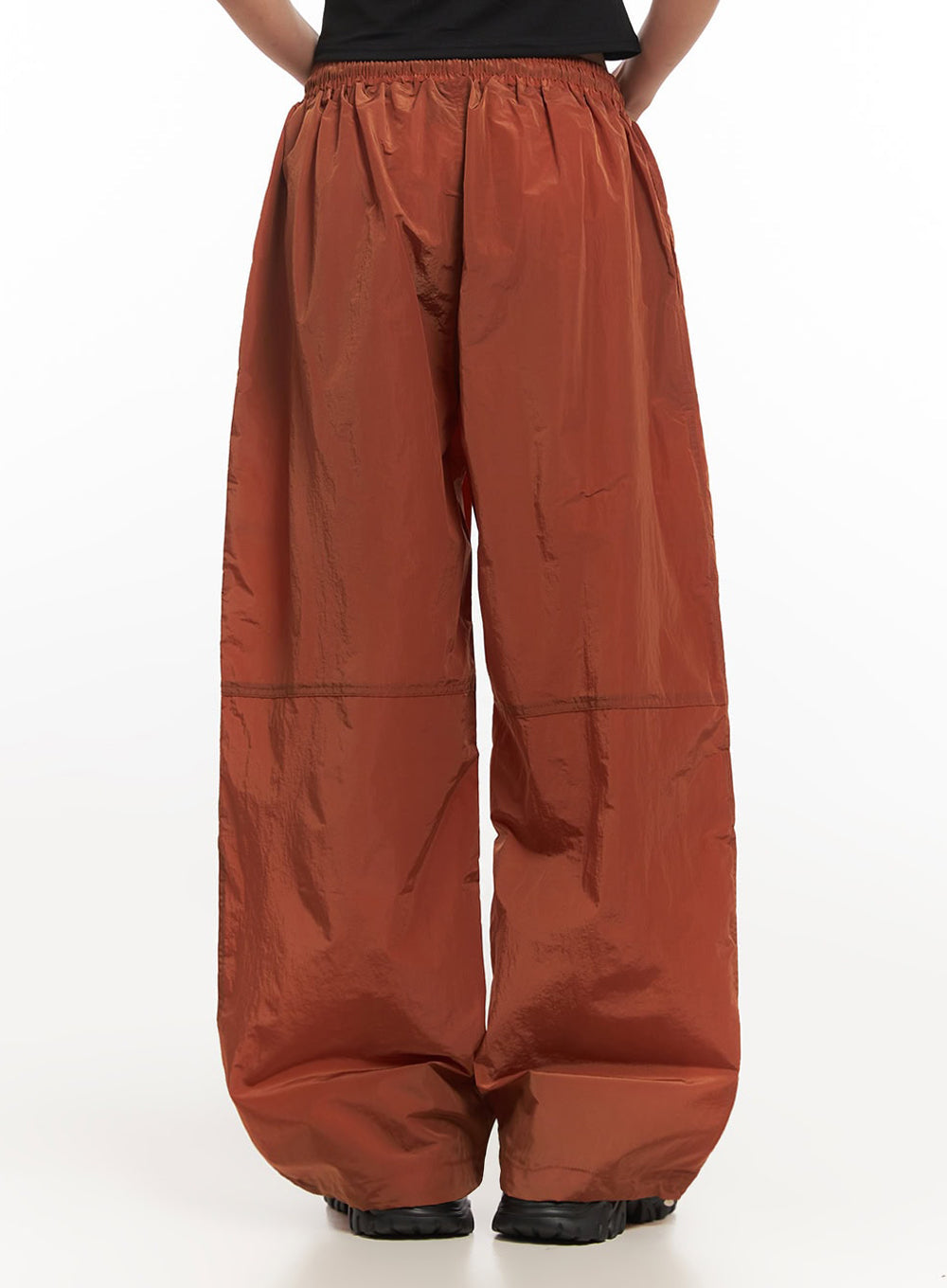 Adjustable Nylon Wide-Leg Pants IA504