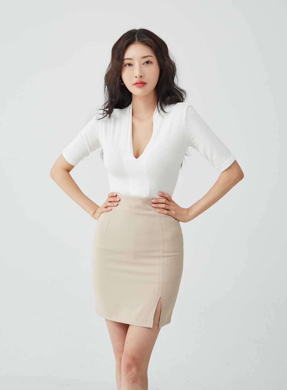 H-Line Side Slit Skirt IU26