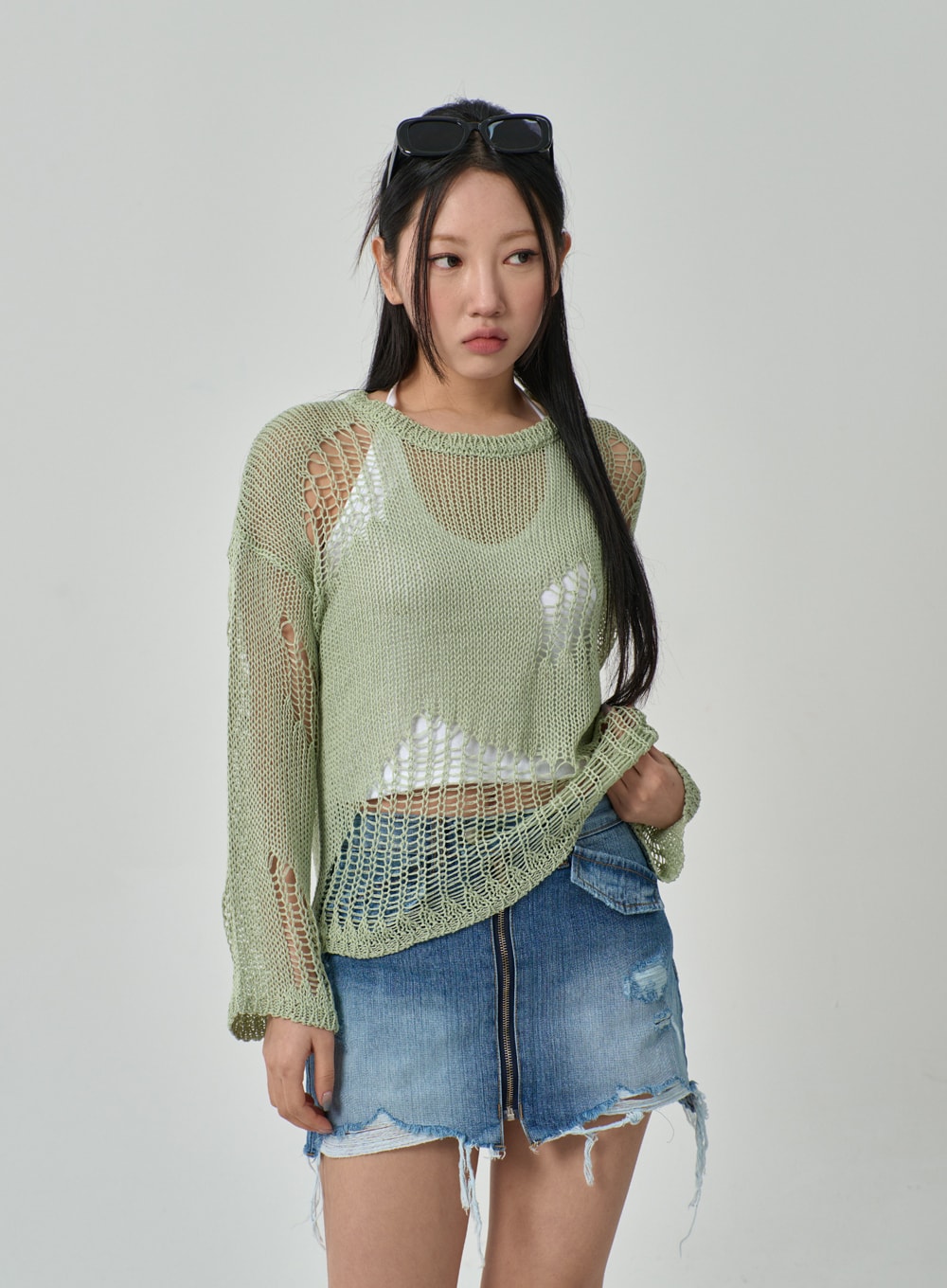 Mesh Sweater IF316