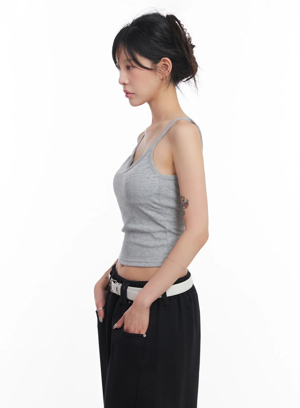 Ribbed Cap-Sleeve Tank IC503