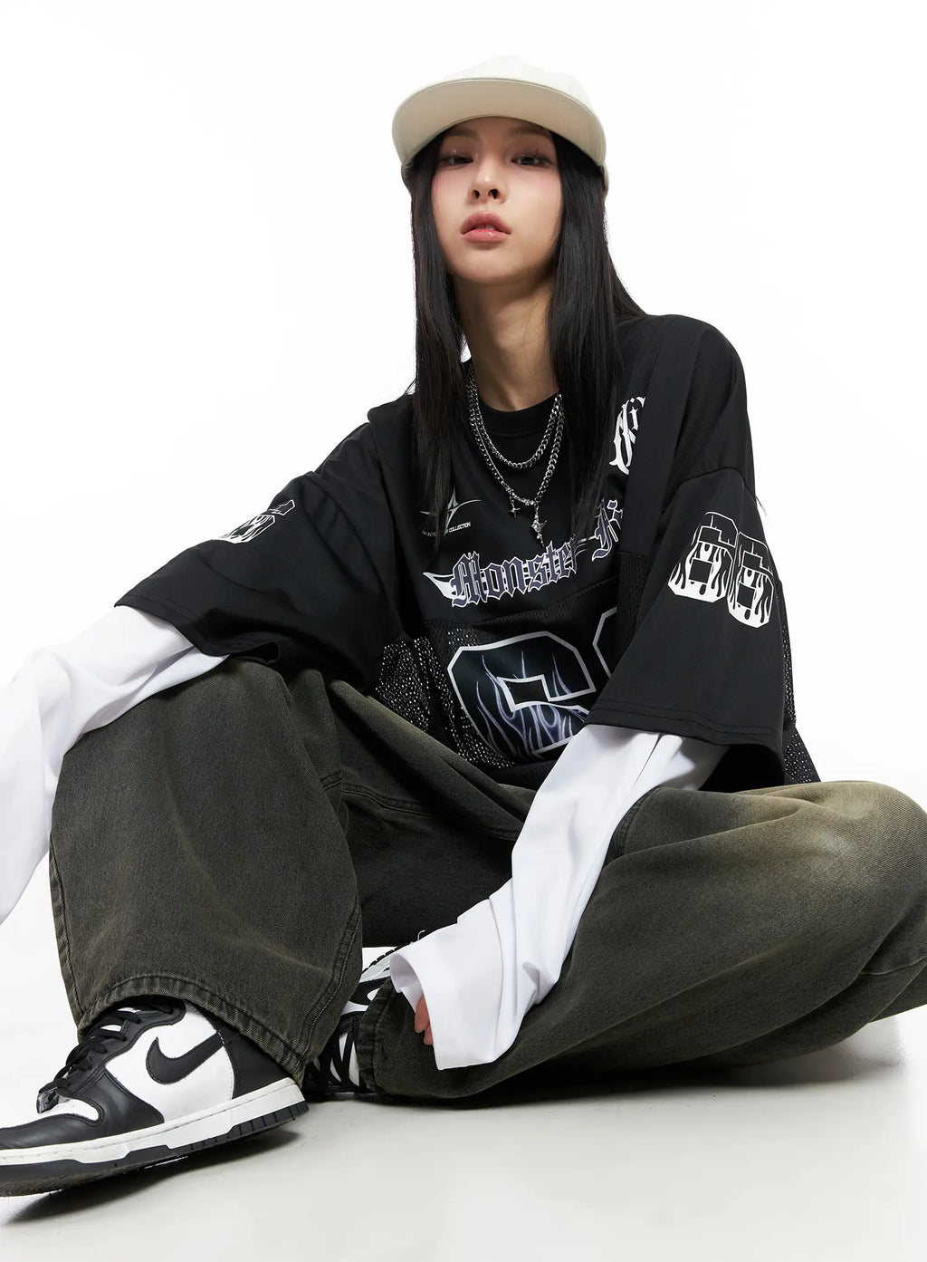 Oversized Graphic Long Sleeve CC1109