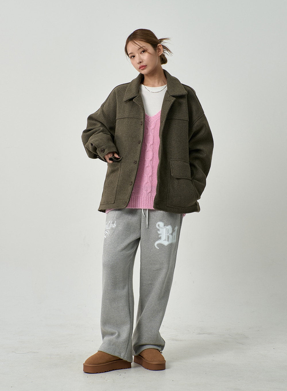 Oversize Button Jacket CD14