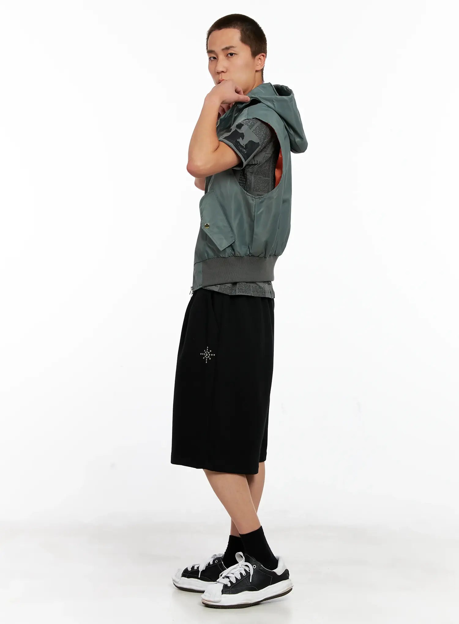 Men's Hooded MA-1 Vest IG511