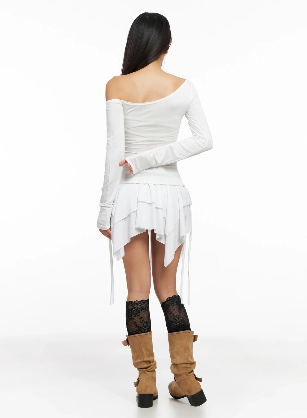 Layered Flounce Mini Skirt IG528