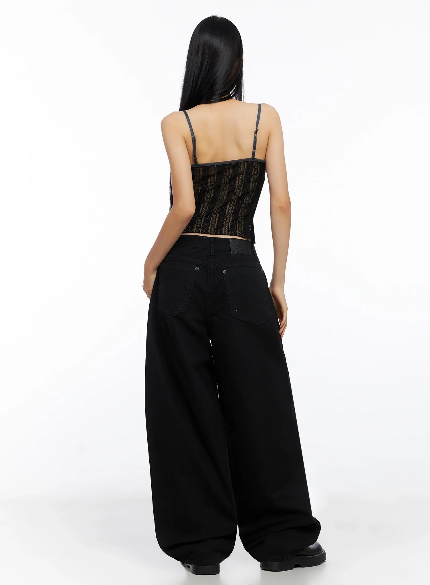 Two-Tone Lace Tank Top CO516