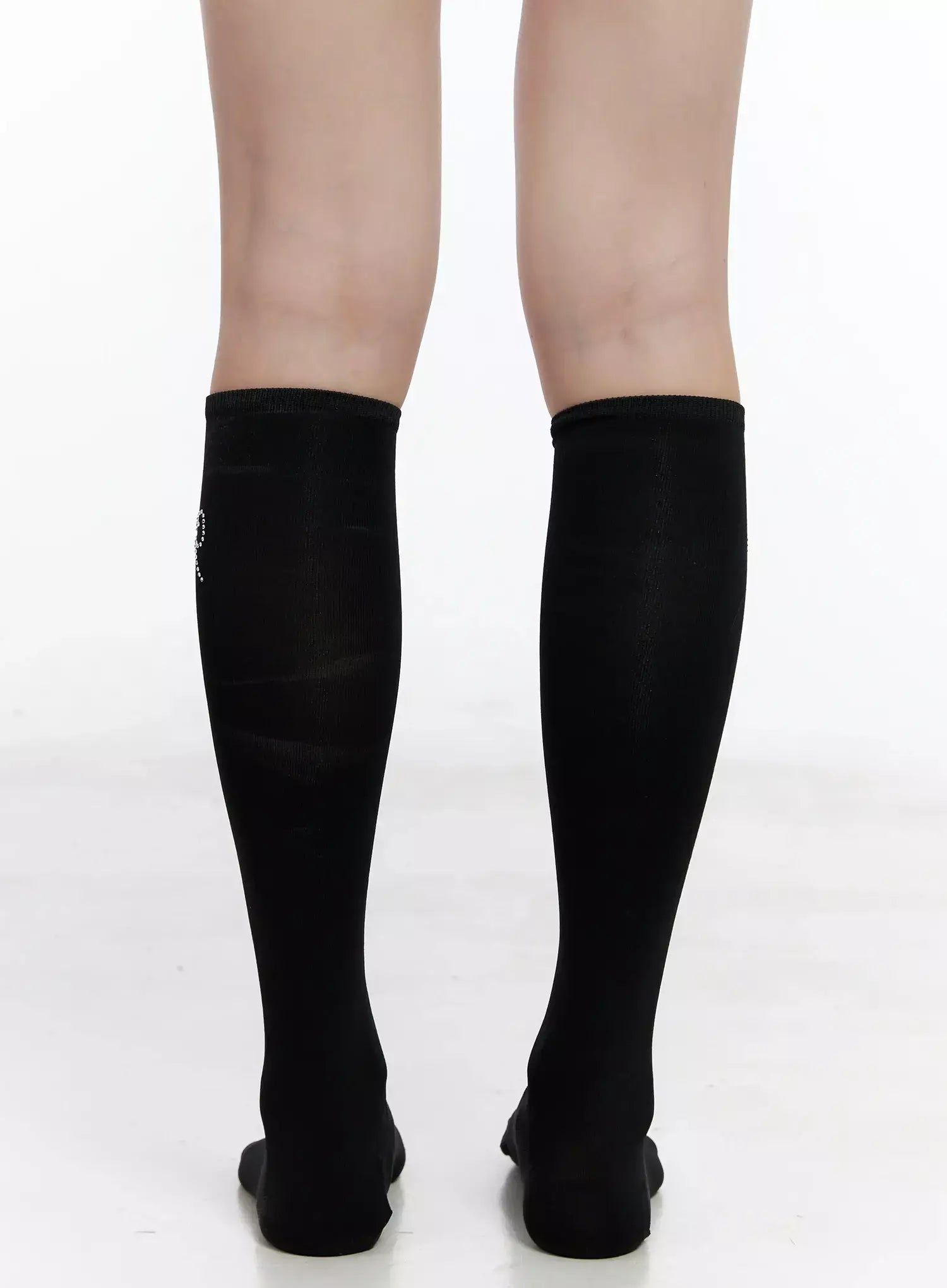 Rhinestone Heart Knee-High Socks IL531
