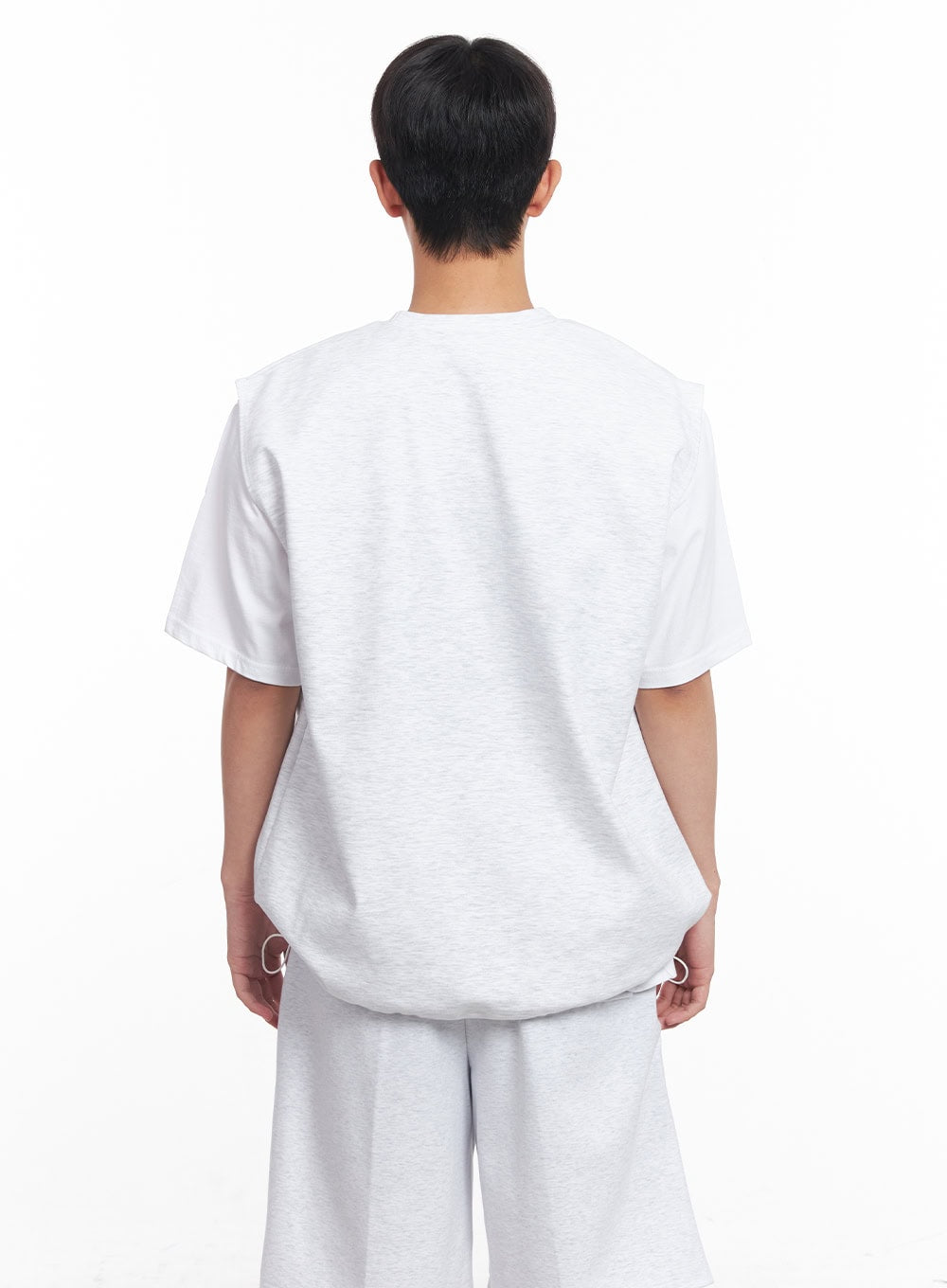 Men's Loose-Fit Cotton Pocketed Vest IY522