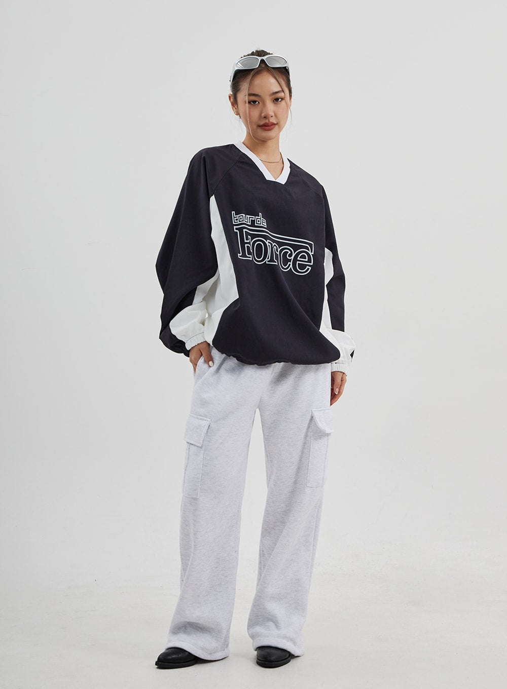 Cargo Wide Leg Track Pants Unisex CJ313