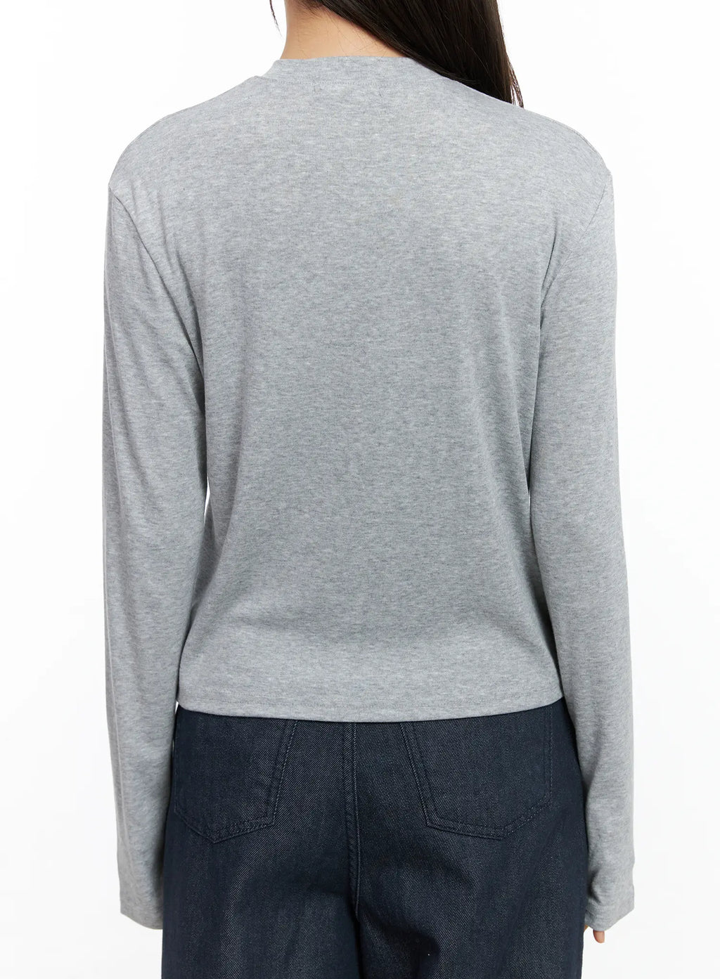 Classic Button-Up Long Sleeve Cardigan CS524