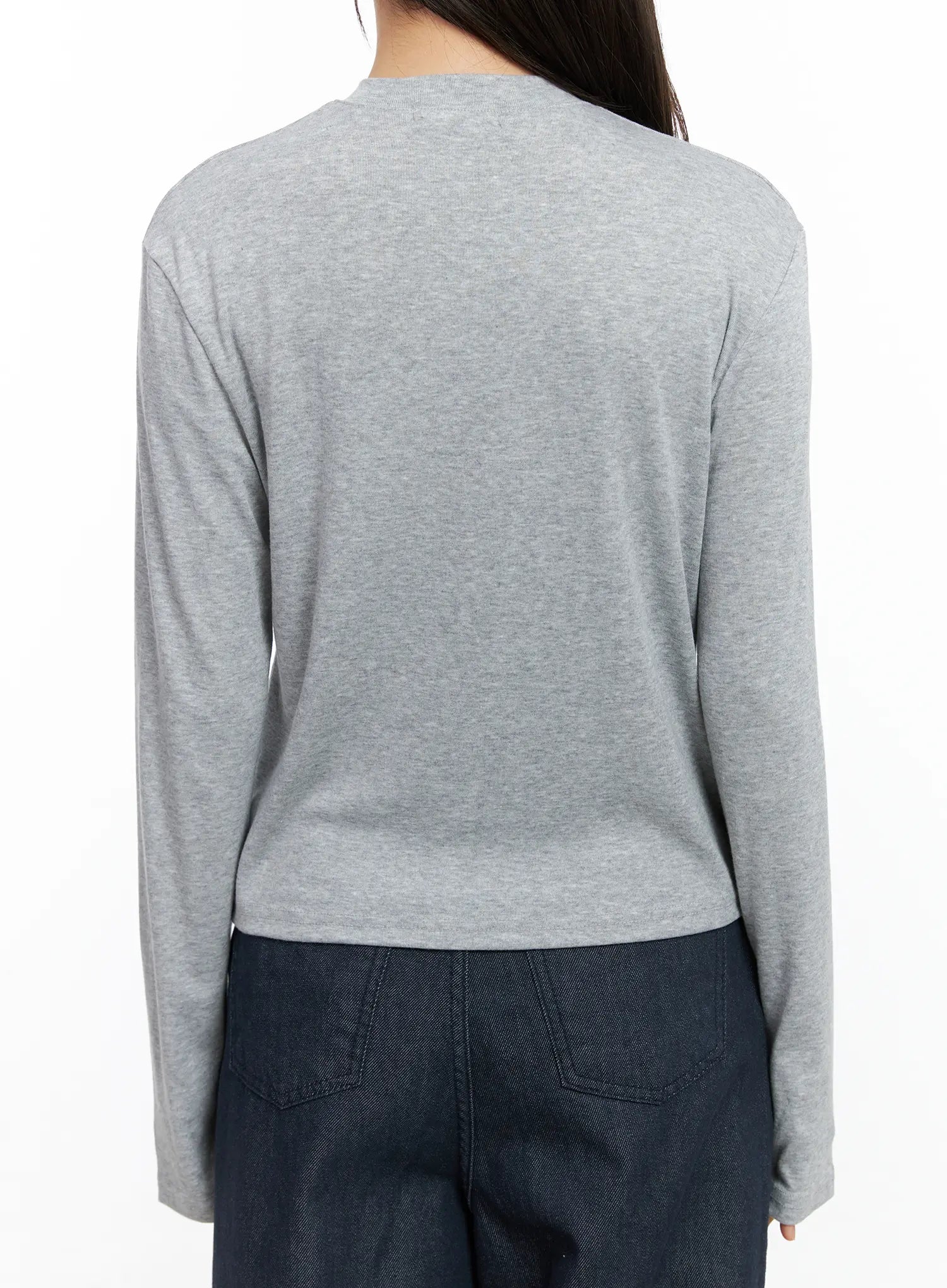 Classic Button-Up Long Sleeve Cardigan CS524