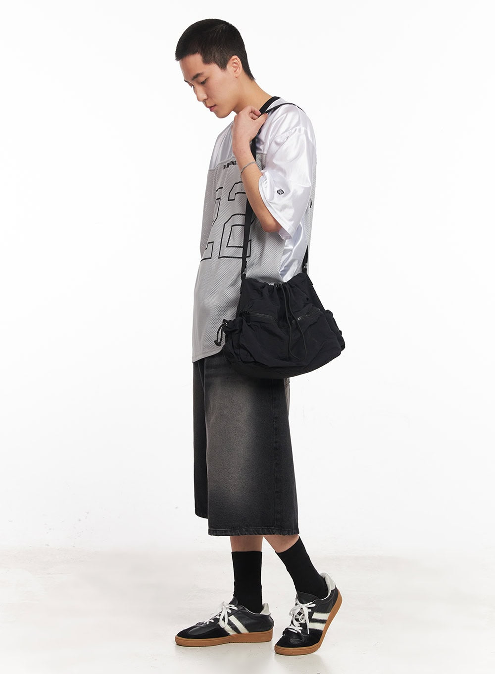 Men's Washed Relaxed-Fit Jorts IY505