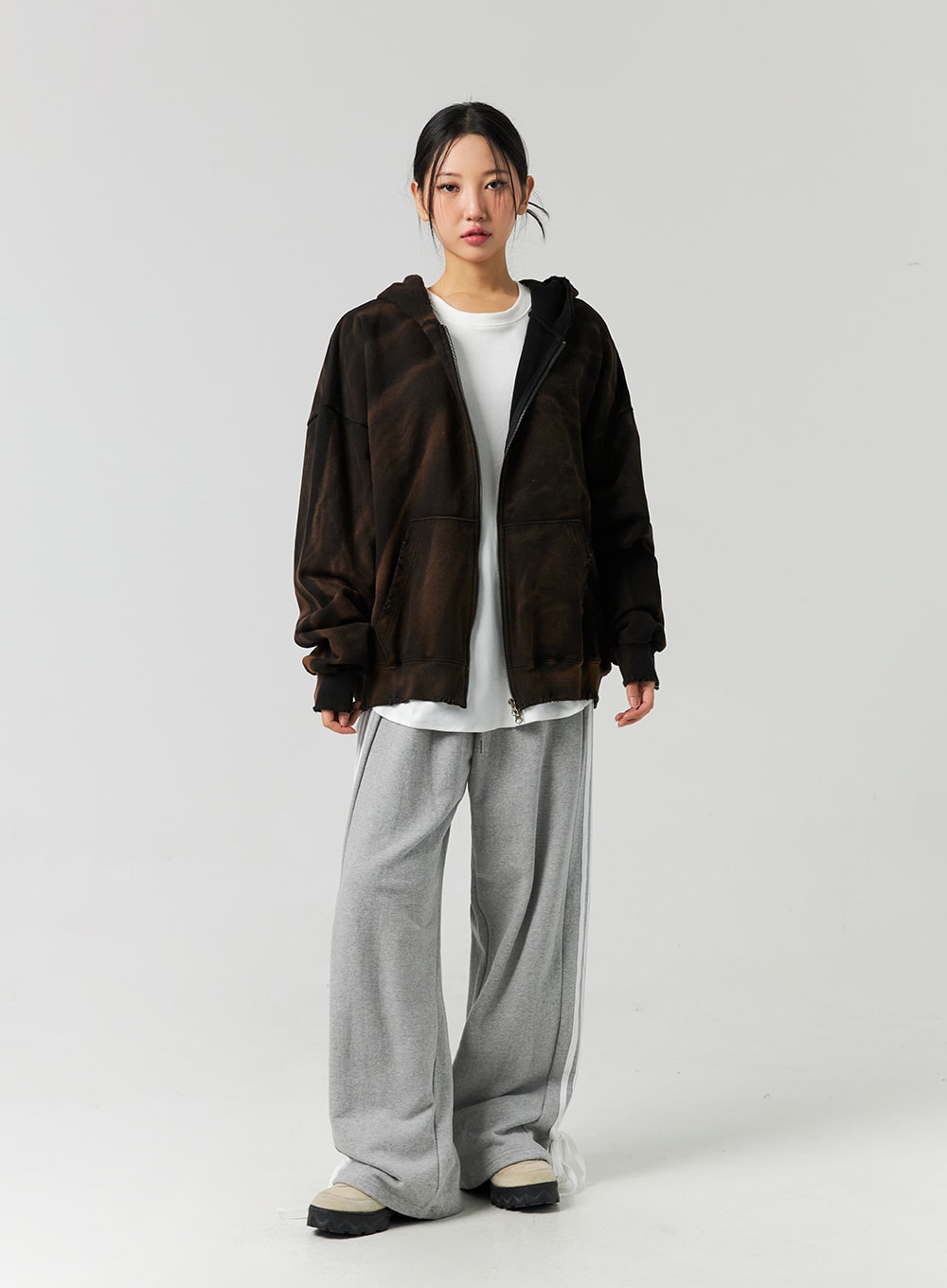 Oversized Zip-Up Hoodie CO323