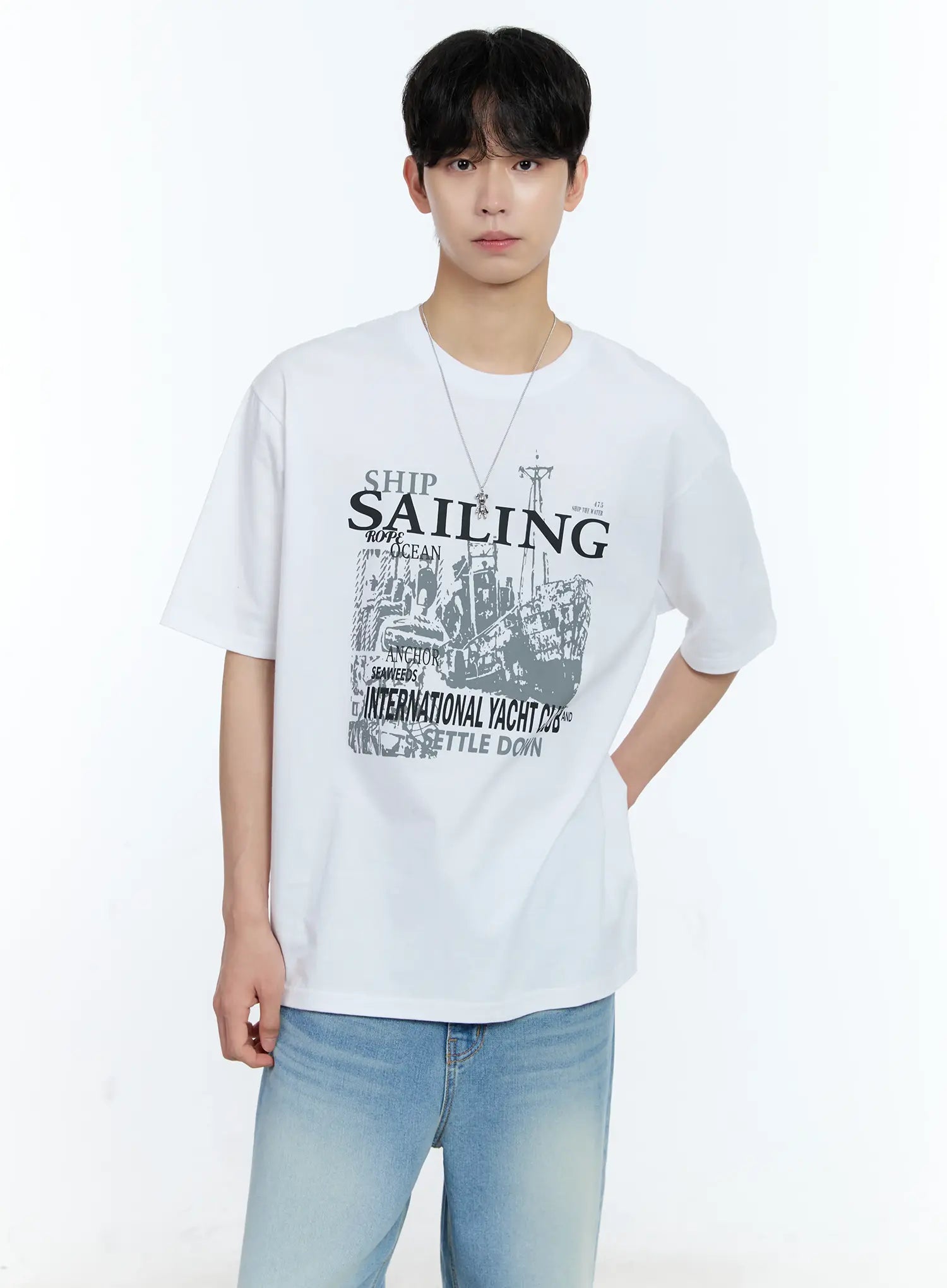 Men's Sailing Graphic T-Shirt IL529
