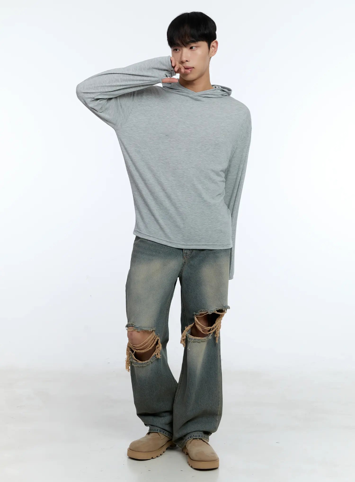 Men's Layered Hoodie Tee IL517