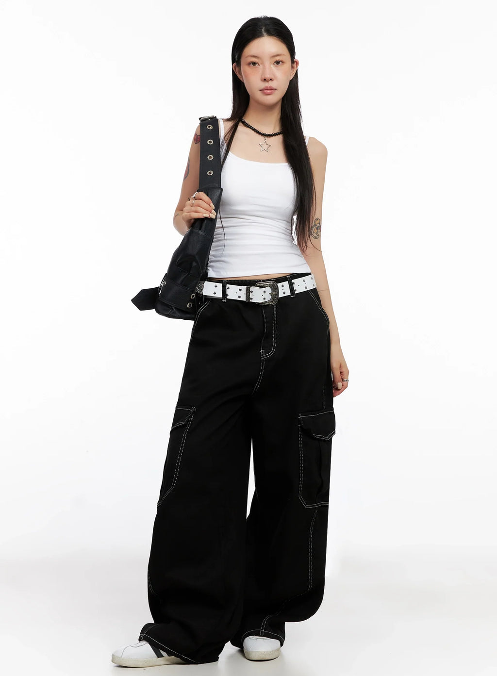 Ruche Detail Tank Top IS515