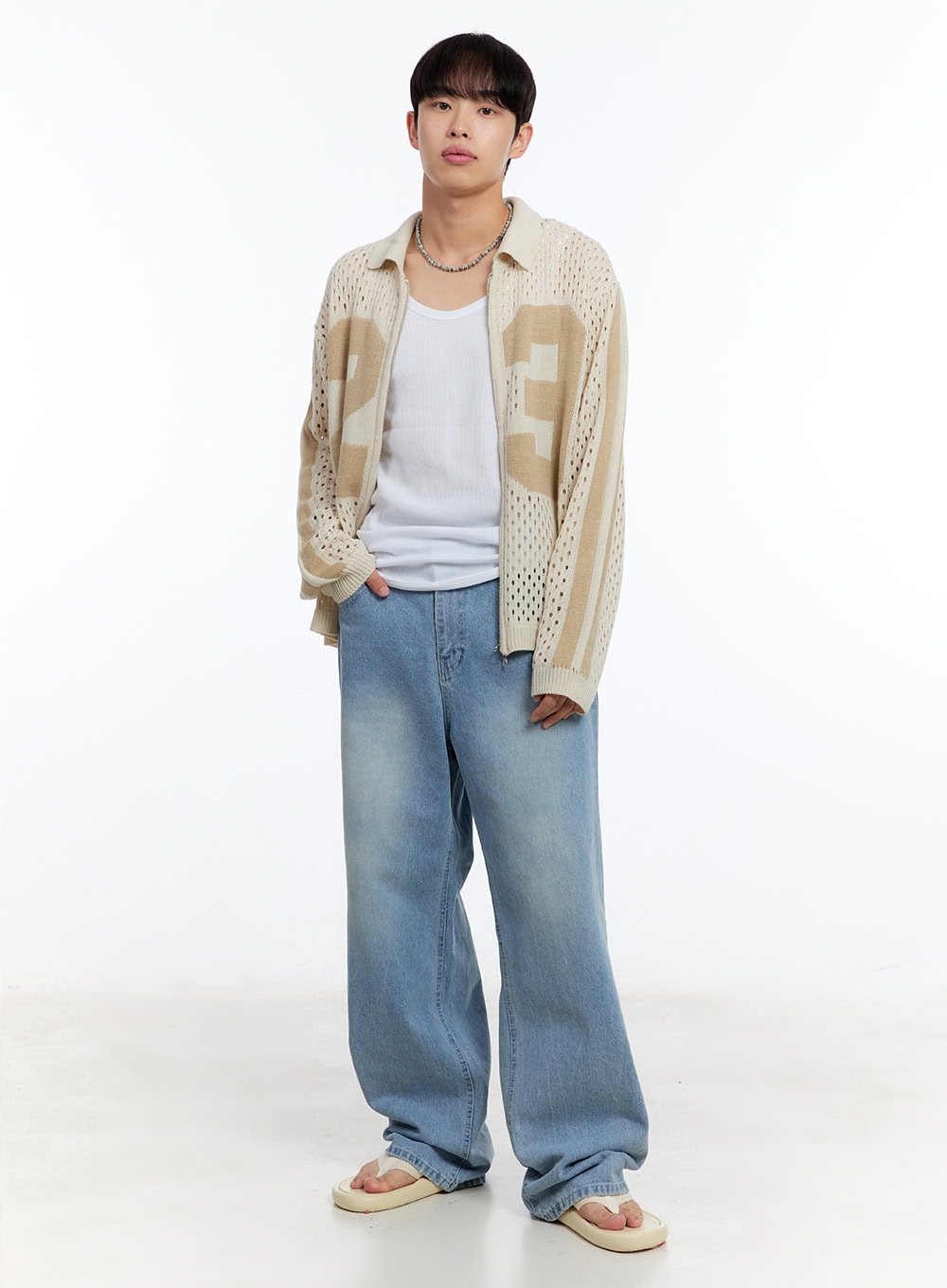 Men's Summer Zip-Up Sweater IY530