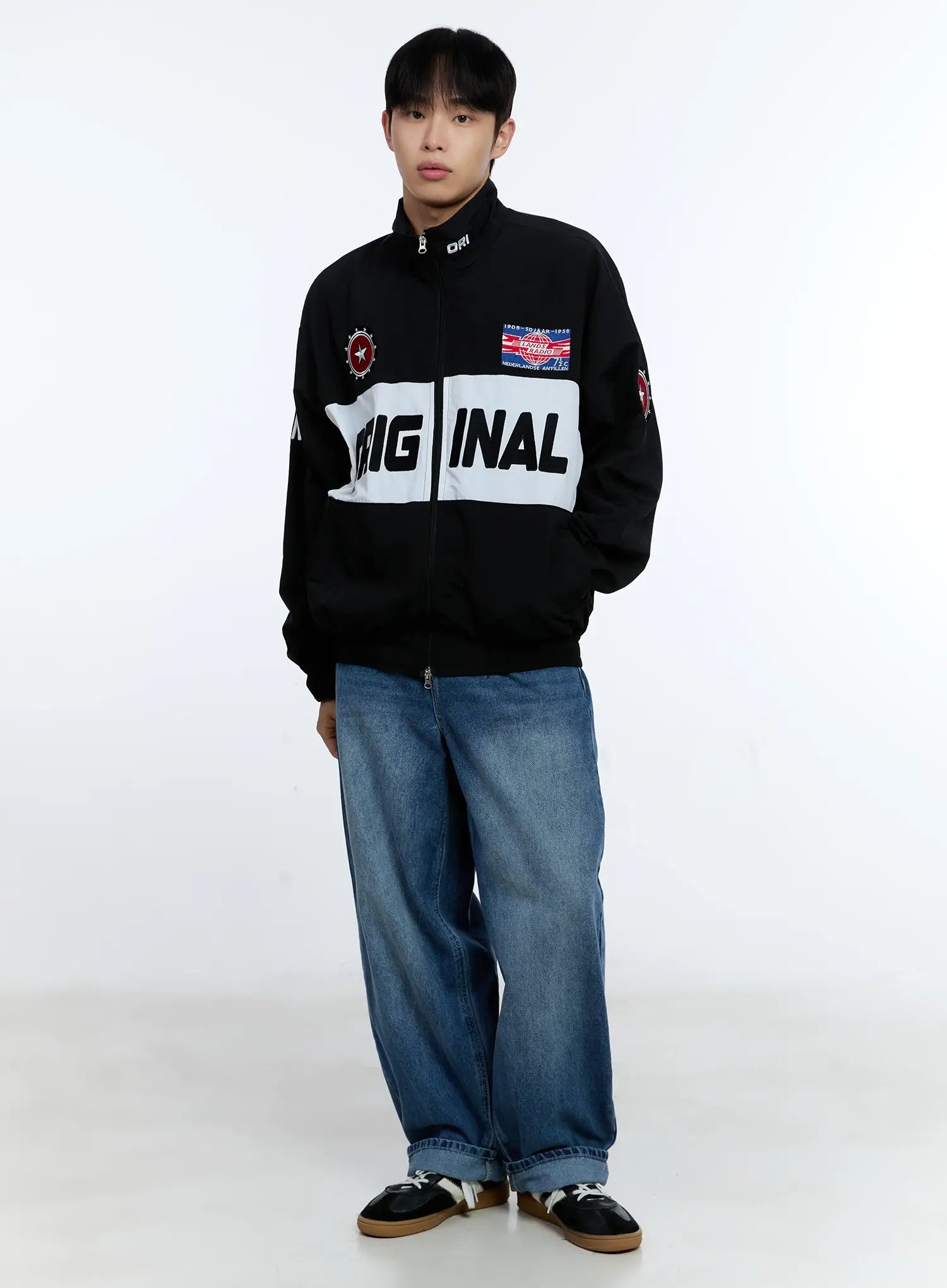 Men's Original Graphic Windbreaker Jacket IG515