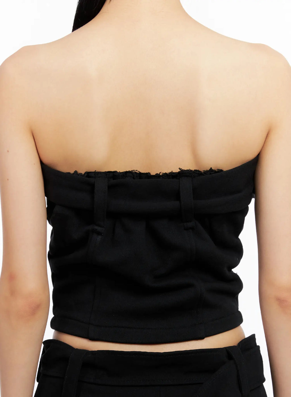 Belted Cropped Tube Top CL530