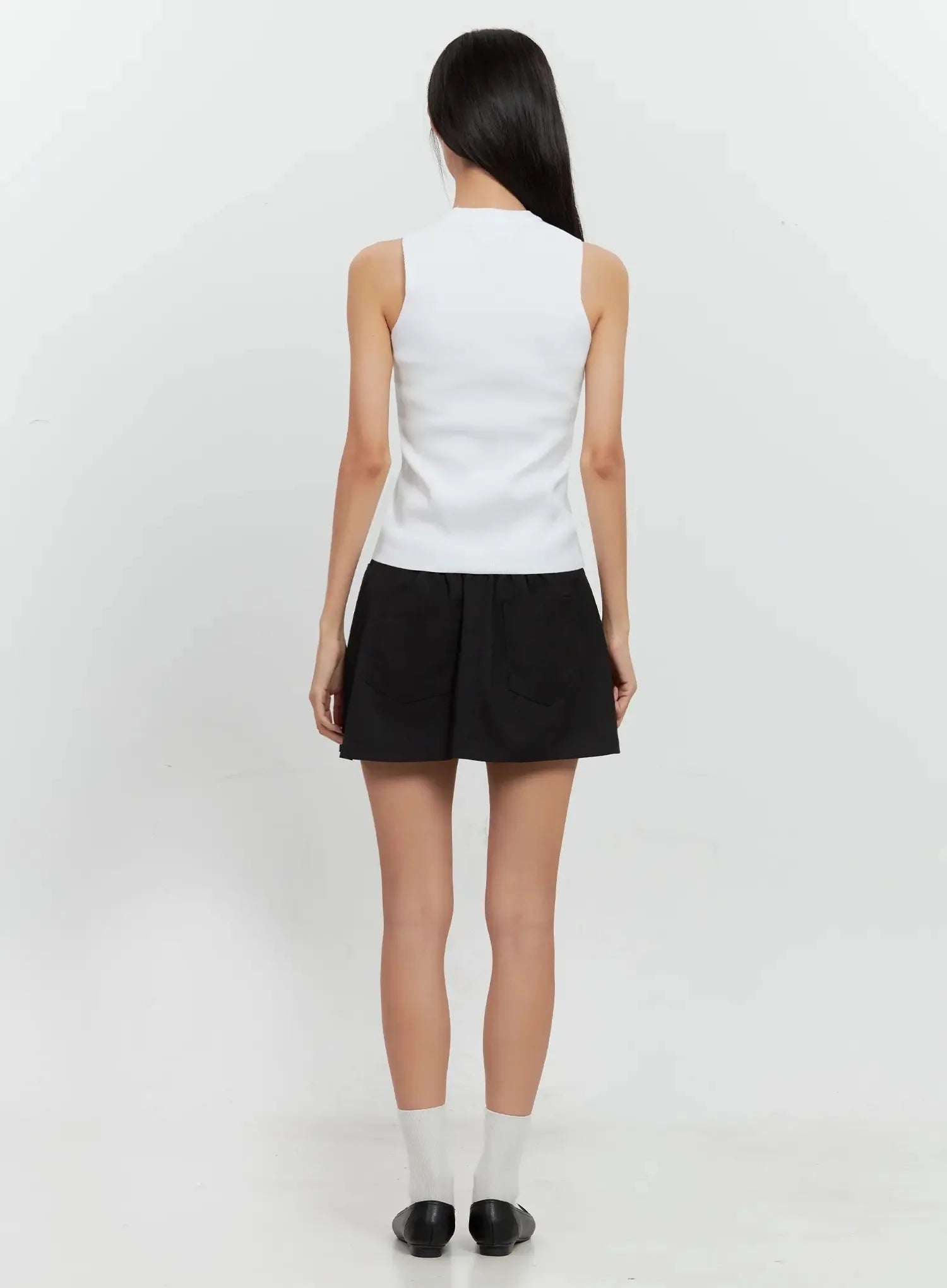 Low Rise Back-Band Skirt IL528